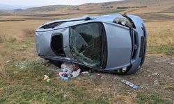 Otomobil şarampole uçtu! 1’i bebek 3 yaralı