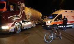 Tırın çarptığı bisikletli çocuk yaralandı