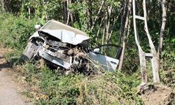 Otomobil elektrik direğine çarptı: 1 ölü, 1 yaralı