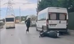Şerit değiştirmek istedi, kaza kaçınılmaz oldu!