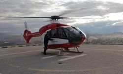 Kalp krizi geçiren 45 yaşındaki hasta için helikopter ambulans gönderildi