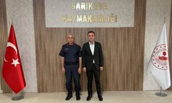 Yozgat İl Jandarma Komutanı Gürol Okyar’dan Sarıkaya Kaymakamı Demirkıran’a ziyaret