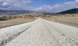 Kadışehri'nde yol çalışması tamamlandı