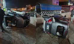 Başkentte mini araç devrildi: 1 yaralı