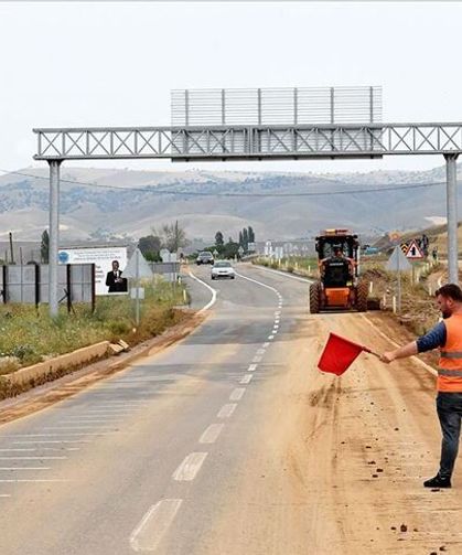 Kırıkkale-Yozgat yolunda şerit daraltılıyor