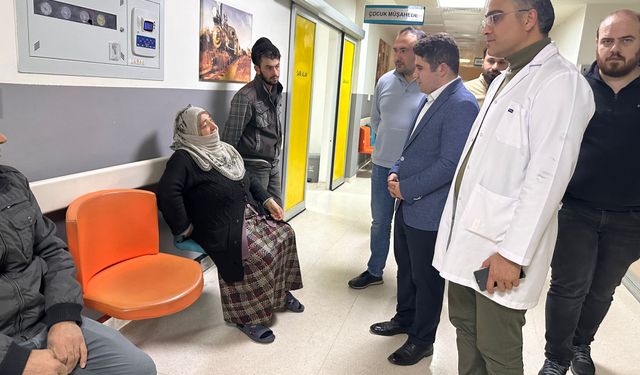 Sarıkaya Kaymakamı hastane ziyaretinde bulundu