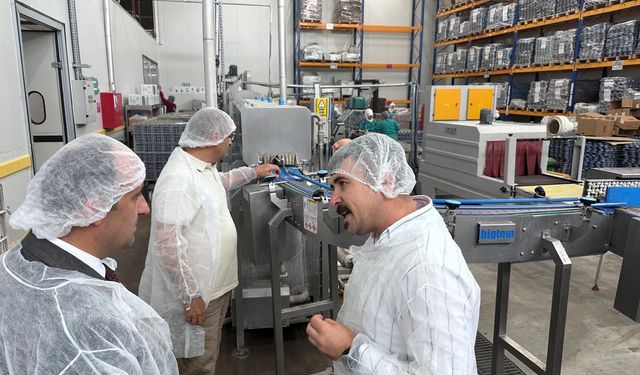 Yozgat İl Müdürü Şentürk'ten üretim tesisine ziyaret