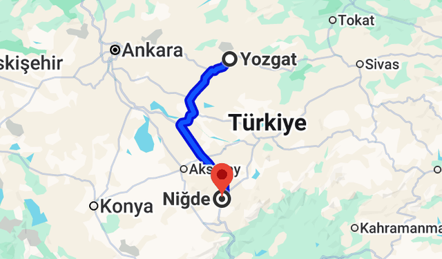 Yozgat-Niğde arası kaç kilometre? Güzergâh ve yol süresi