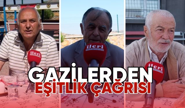 Gazilerden eşitlik çağrısı
