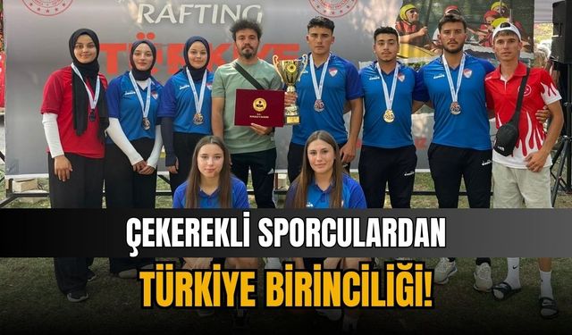 Çekerekli sporculardan Türkiye birinciliği