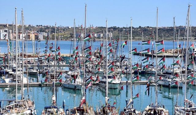 Küresel Sumud Filosu Akdeniz’e açıldı