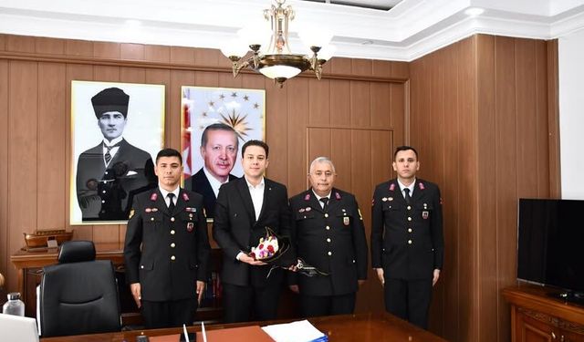 Saraykent’te Jandarma’dan Kaymakam Öztürk’e ziyaret