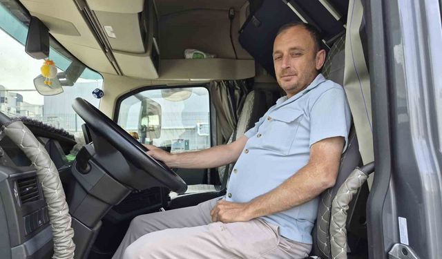 Genç tır şöförünün meslek aşkı