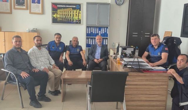 Sarıkaya İlçe Müftüsü Elveren’den Zabıta Müdürlüğüne ziyaret