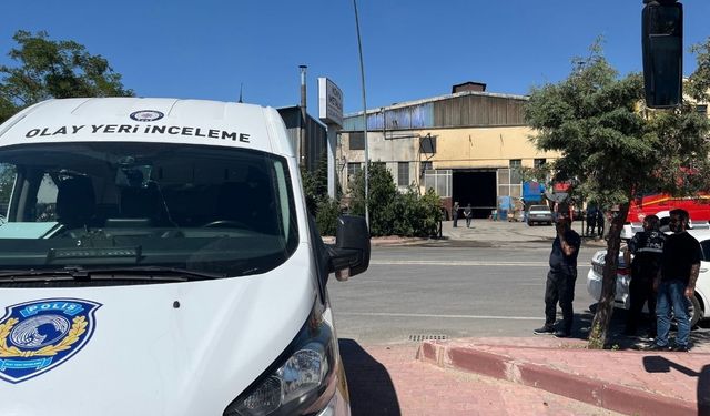 Metal fabrikasında patlama sonrası yangın çıktı