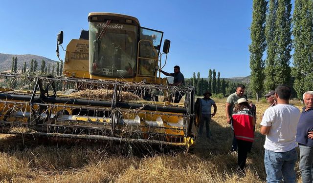 Çekerek'te biçerdöver denetimleri aralıksız sürüyor: Amaç ürün kayıplarını en aza indirmek