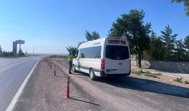 Yozgat'ta 114 araç ve sürücü denetlendi