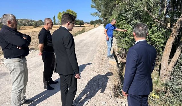 Çayıralan’da yol çalışmalarına yerinde inceleme