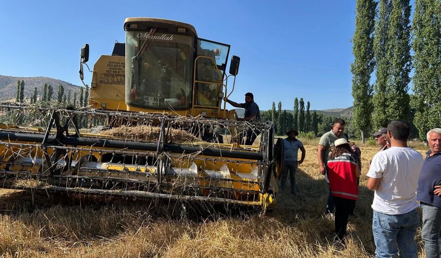 Çekerek'te biçerdöver denetimleri aralıksız sürüyor: Amaç ürün kayıplarını en aza indirmek