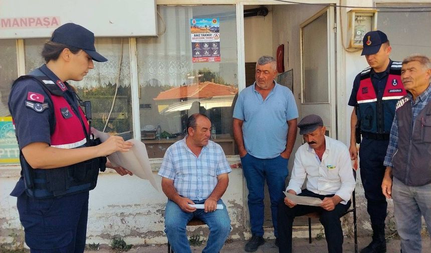 Yozgat’ta jandarmadan anız ve orman yangınlarına karşı uyarı