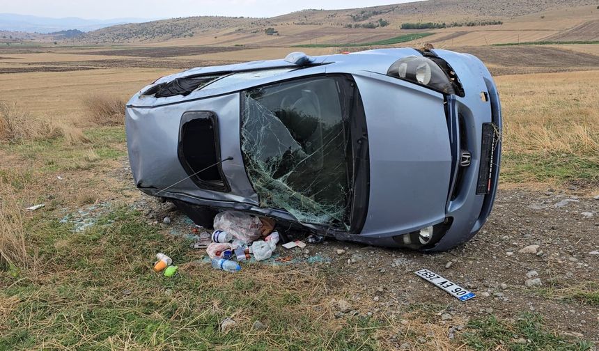 Otomobil şarampole uçtu! 1’i bebek 3 yaralı