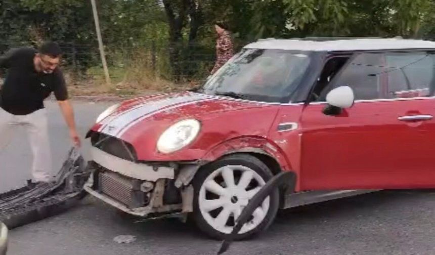 Otomobil ile motosiklet çarpıştı: 1 yaralı