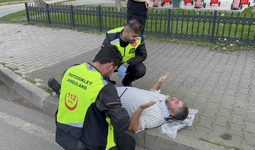 Elektrikli bisiklet kazası hastanede son buldu