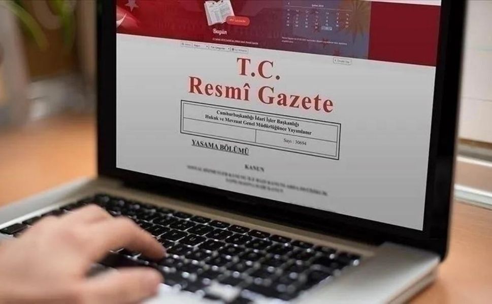 Resmi Gazete'de yayımlandı
