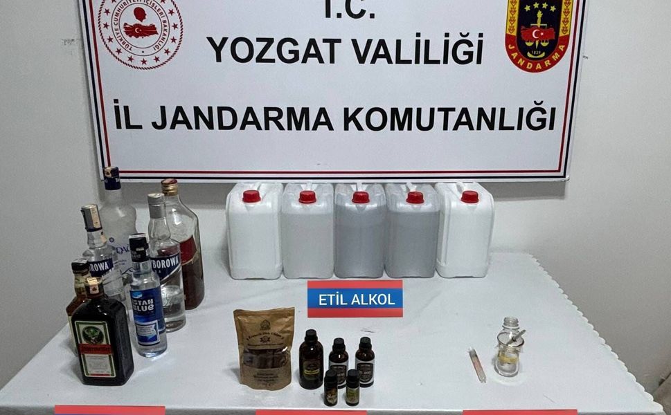 Yozgat'ta kaçak alkol ve uyuşturucu operasyonu