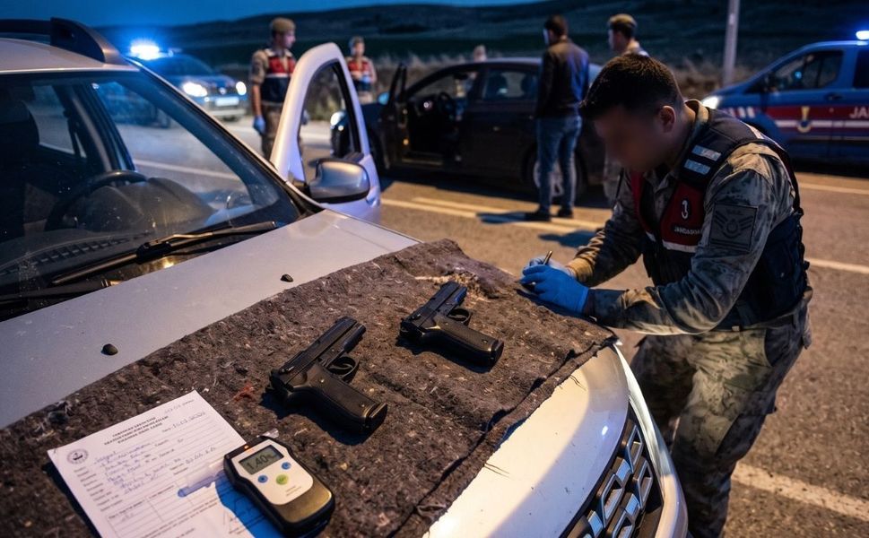 Yozgat’ta trafik kontrolünde yakalandı: Hem alkollü hem silahlı çıktı!