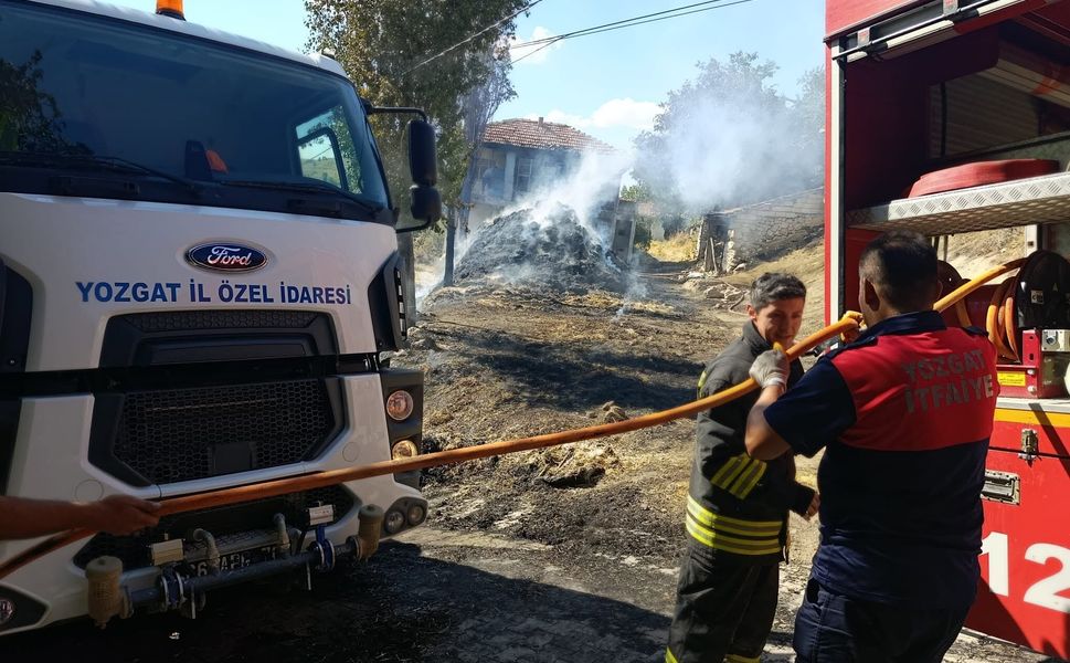 Yozgat'ta yangın büyümeden söndürüldü