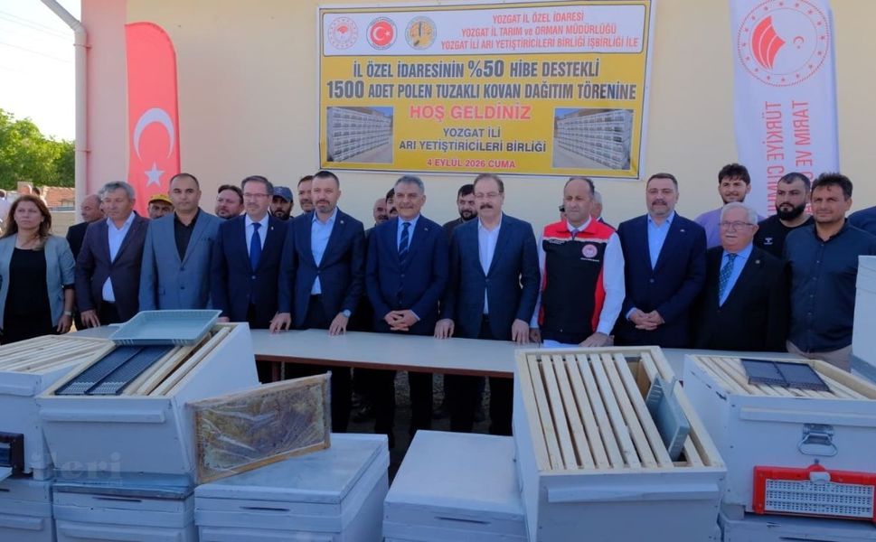 Yozgat’ta arıcılara 1500 polen tuzaklı kovan desteği