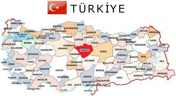 Yozgat haritası… Yozgat ilçeleri nelerdir Yozgat hangi bölgede yer alır (2)
