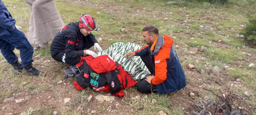Helikopterle Kurtarıldı