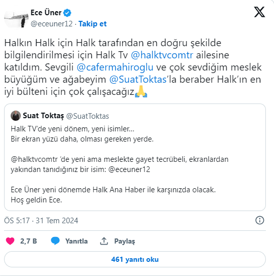 Ece Üner'in Yeni Adresi Belli Oldu! Ece Üner Hangi Kanalda Olacak (1)