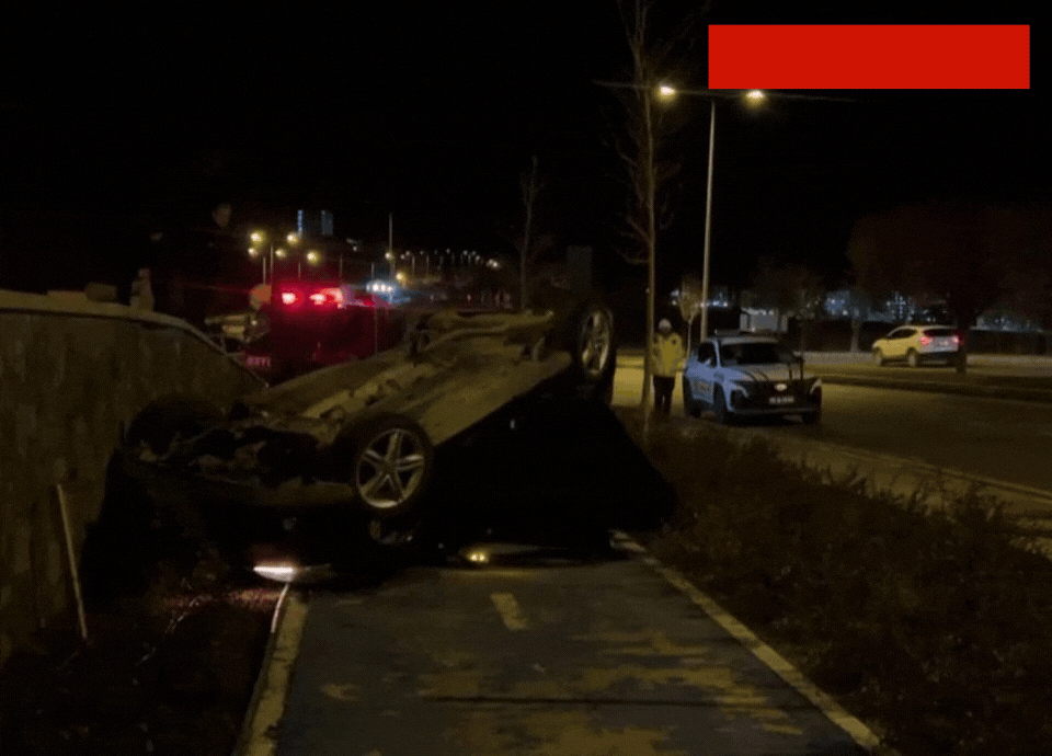 Yozgat'ta otomobil takla attı: 3 kişi yaralandı!
