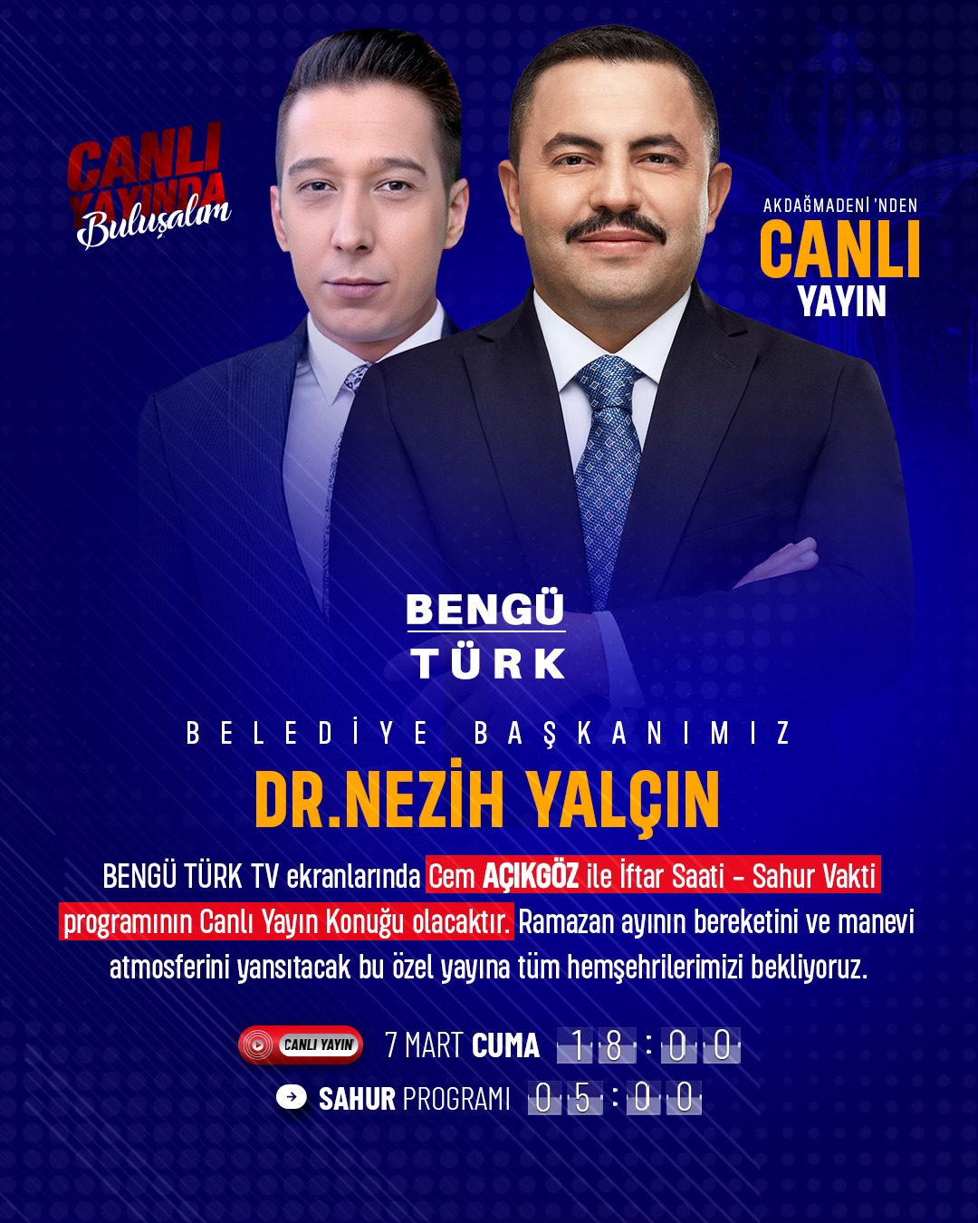 İftar Ve Sahur Programı Canlı Verilecek