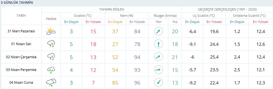 5 Günlük