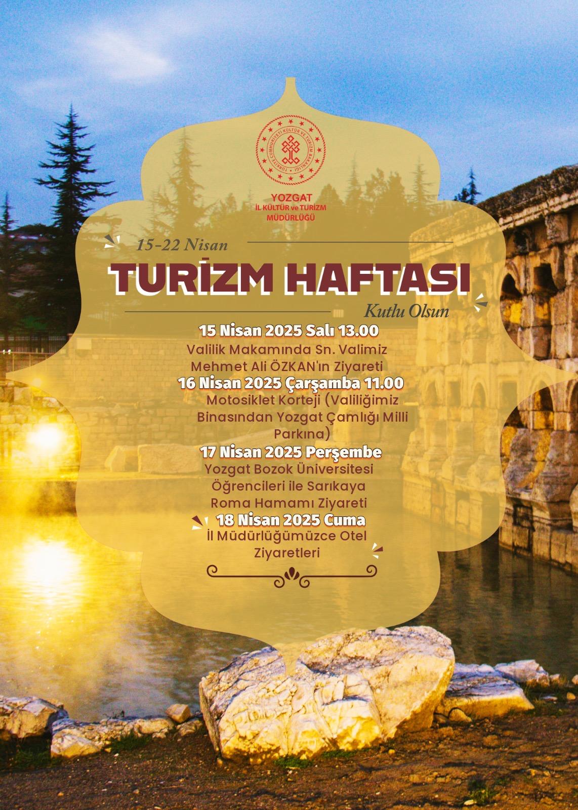 Turizm Haftası Etkinlikleri Başlıyor