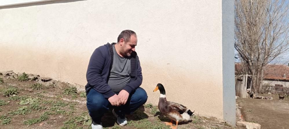 Ördekle Kurduğu Dostluk Dikkat Çekiyor2