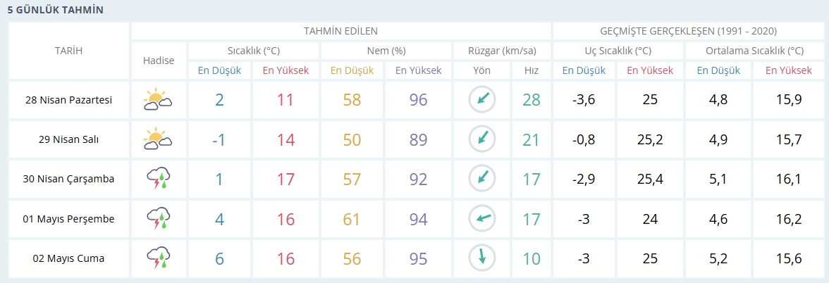 5 Günlük