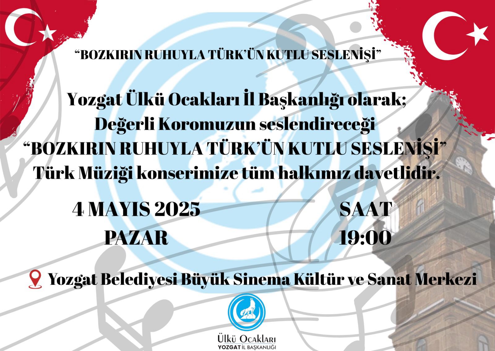 Ülkü Ocakları'ndan Konser Daveti