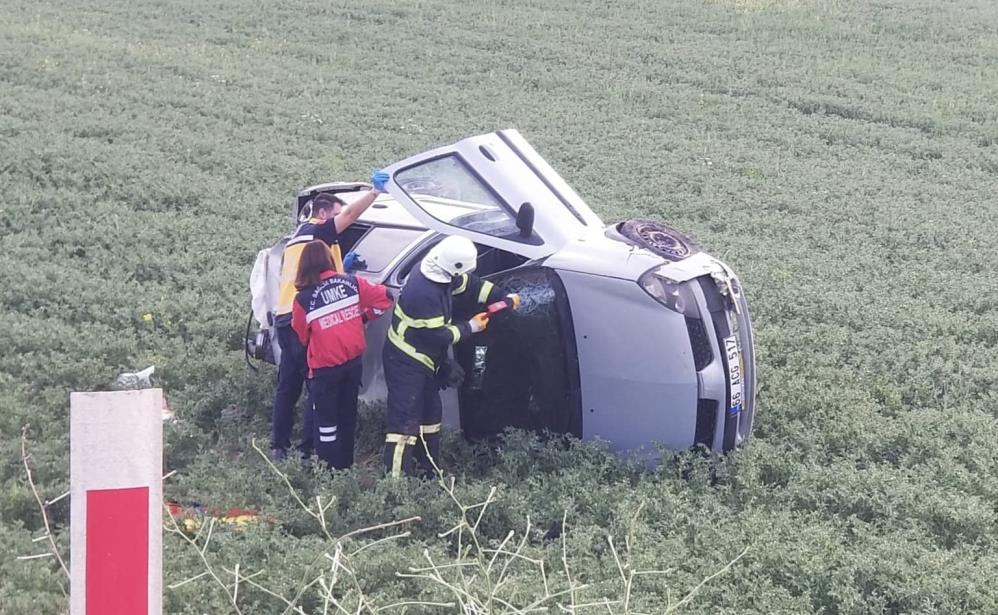 Takla Atan Otomobil Hurdaya Döndü