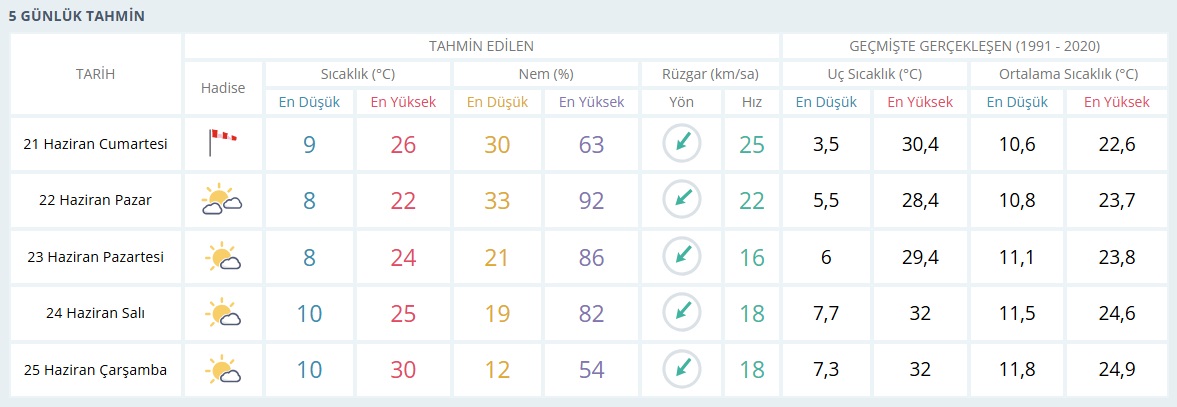 5 Günlük