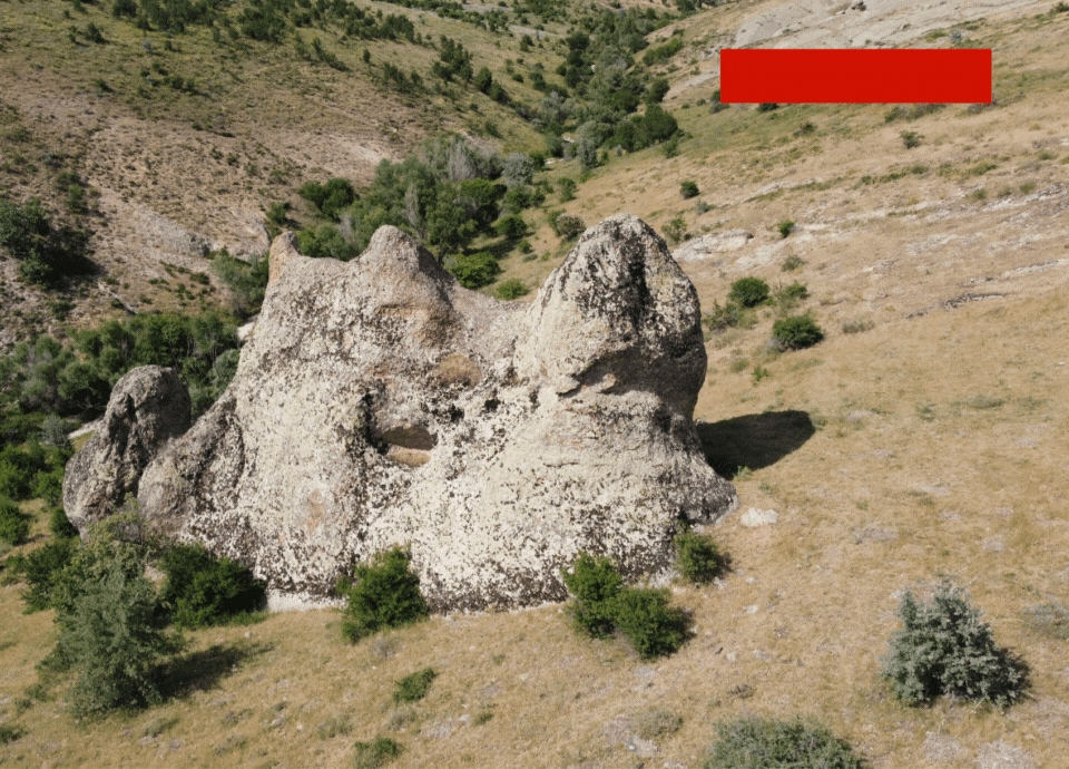 Yozgat'ta efsanelere konu olmuştu... Havadan görüntülendi!