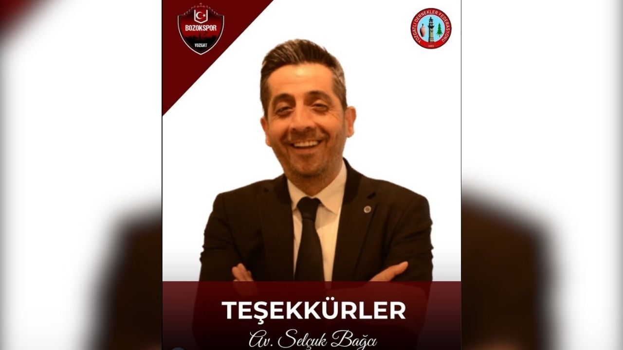 Bozokspor’dan Bağcı’ya Teşekkür