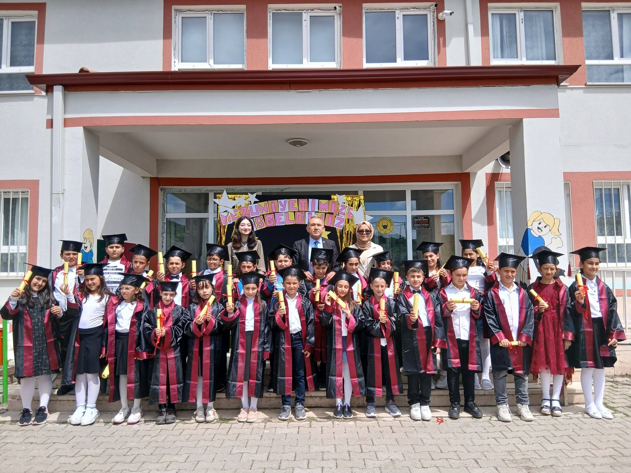 Öğrencilerin Mezuniyet Sevinci