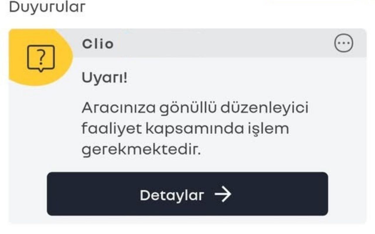 Geri Çağırma Renault