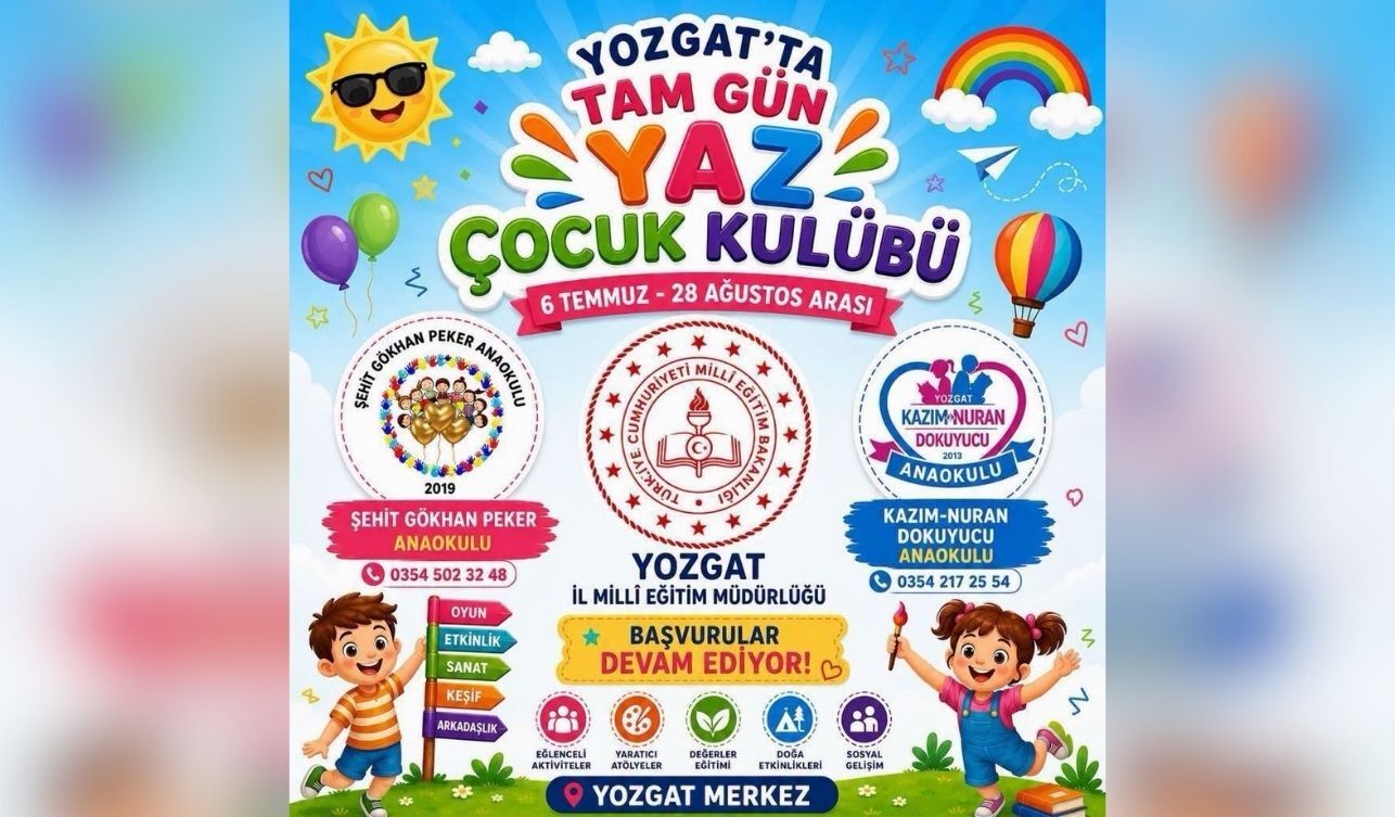 Yozgat’ta Yaz Çocuk Kulübü Başvuruları Başladı (1)