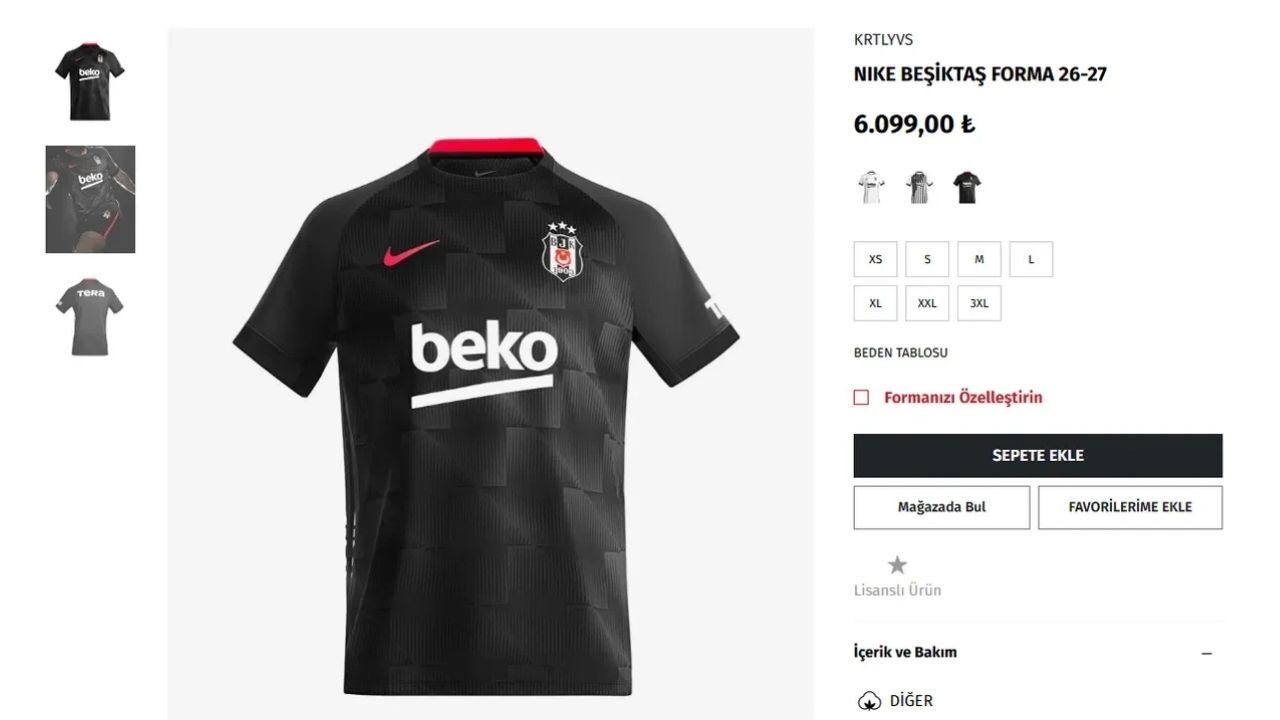 Beşiktaş 2026 2027 Sezonu Formalarını Tanıttı! İşte Yeni Sezon Forma Fiyatları (1)